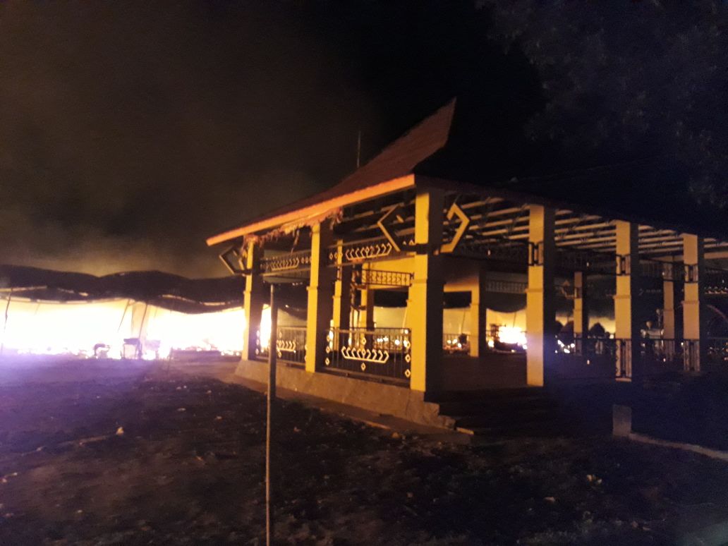 Pasar Pulung Kencana Tubaba Terbakar