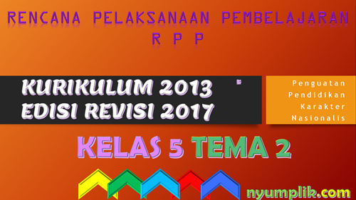 Download RPP K13 Kelas 5 Semester 1 Revisi 2017 Tema 2