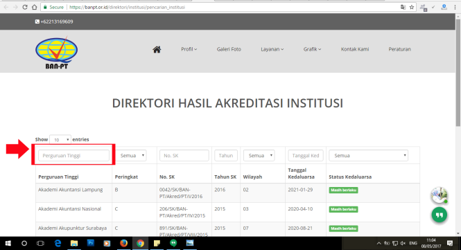 Cara Cek Akrediatsi Perguruan Tinggi Secara Online Terbaru
