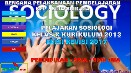 RPP SOSIOLOGI SMA Kelas X K13 Revisi 2017 Semester 1 dan Semester 2