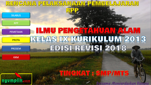 RPP IPA Kelas 9 K13 Revisi 2018 Semester 1