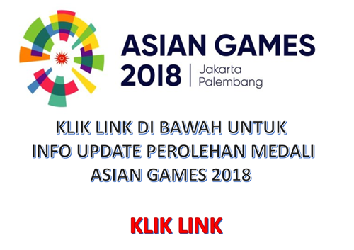 Cek perolehan medali asian Games 2018 hari ini