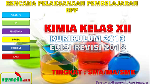 Download RPP Kimia Kelas XII K13 Revisi 2018