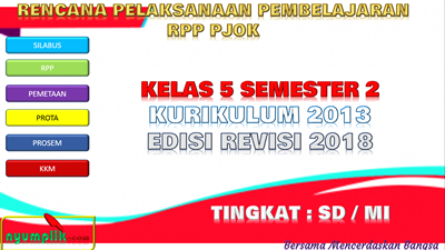 RPP PJOK Kurikulum 2013 Kelas 5 Semester 2 Revisi 2018