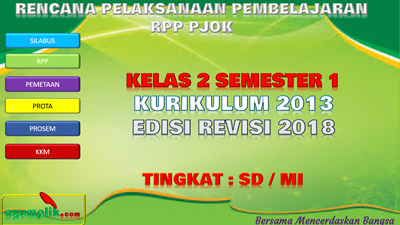 RPP PJOK Kurikulum 2013 Kelas 2 Semester 1 Revisi 2018