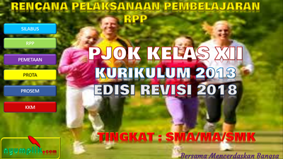 Download RPP PJOK Kelas XII K13 Revisi 2018