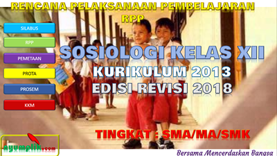 Download RPP Sosiologi Kelas XII K13 Revisi 2018