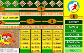 Aplikasi Raport K13 Kelas 3 Semester 1 Revisi 2018