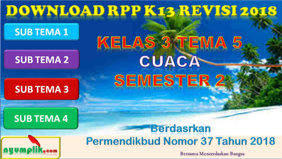 RPP K13 Kelas 3 Tema 5