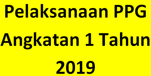 Pelaksanaan PPG Angkatan 1