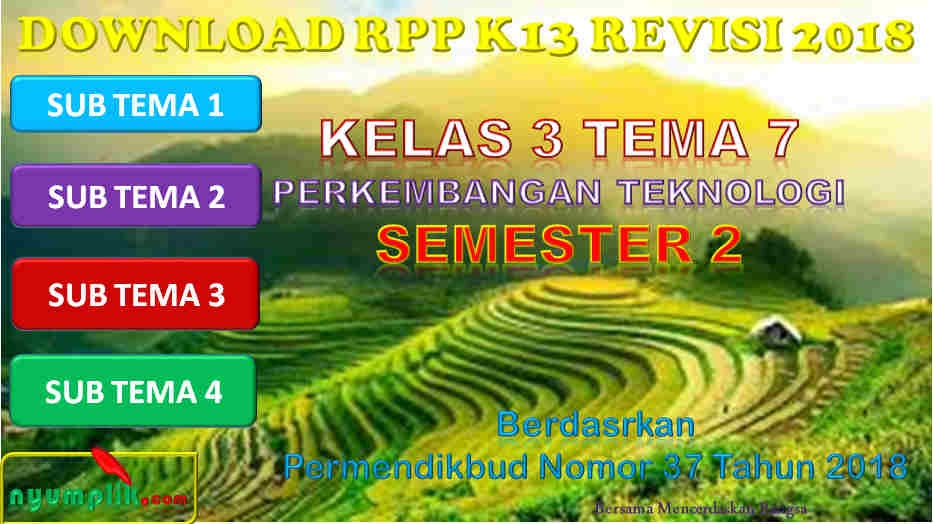 RPP K13 Kelas 3 Tema 7