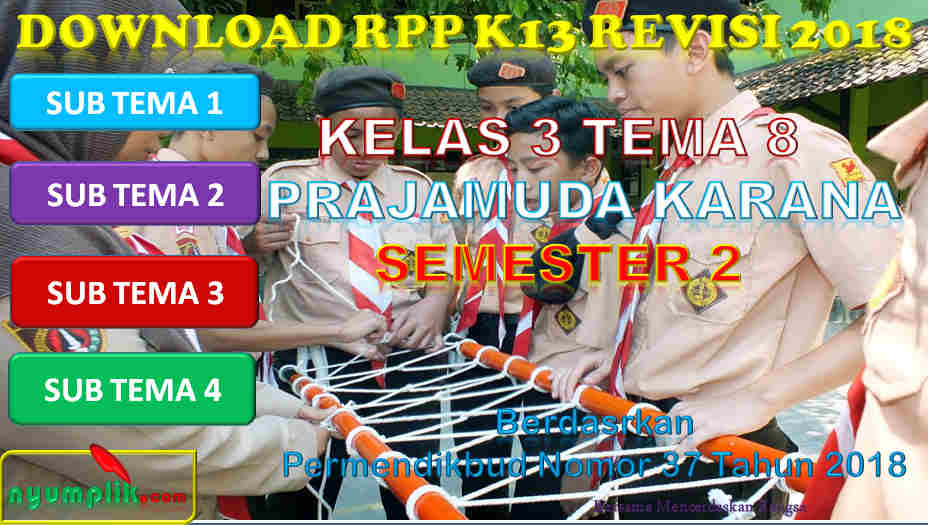 RPP K13 Kelas 3 Tema 8