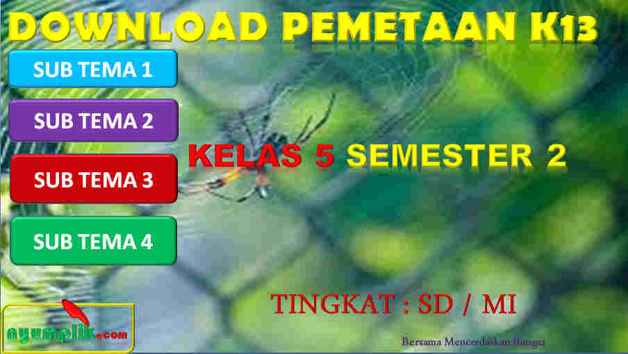 Pemetaan Kelas 5 Semester 2