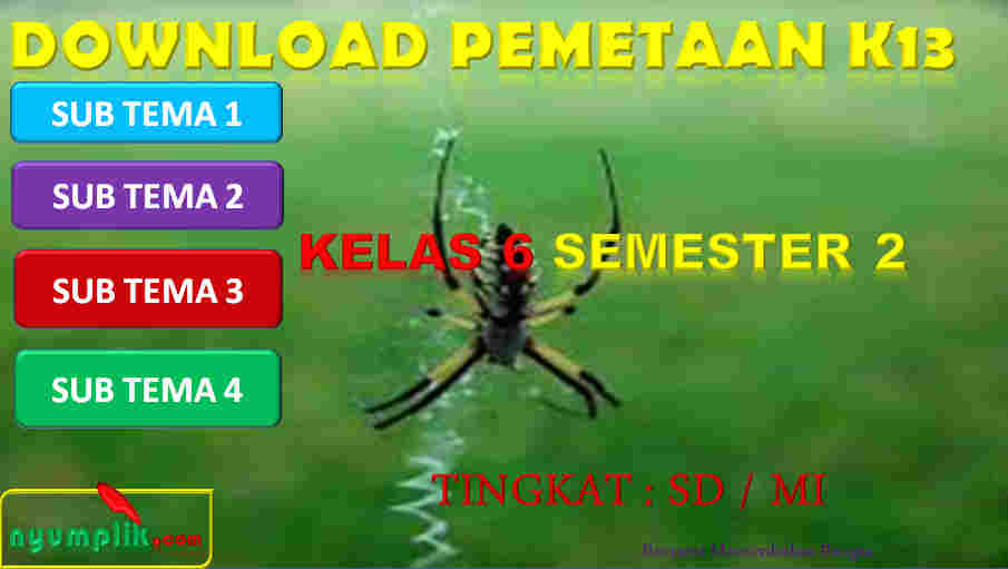 Pemetaan Kelas 6 Semester 2