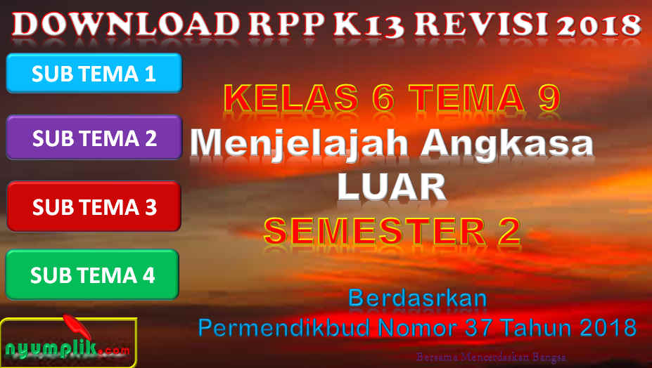 RPP K13 Kelas 6 Tema 9