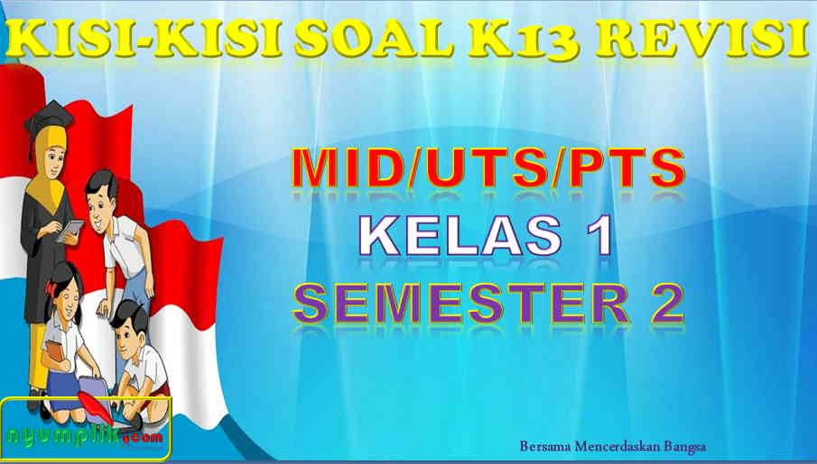 Kisi-kisi Soal UTS Kelas 1