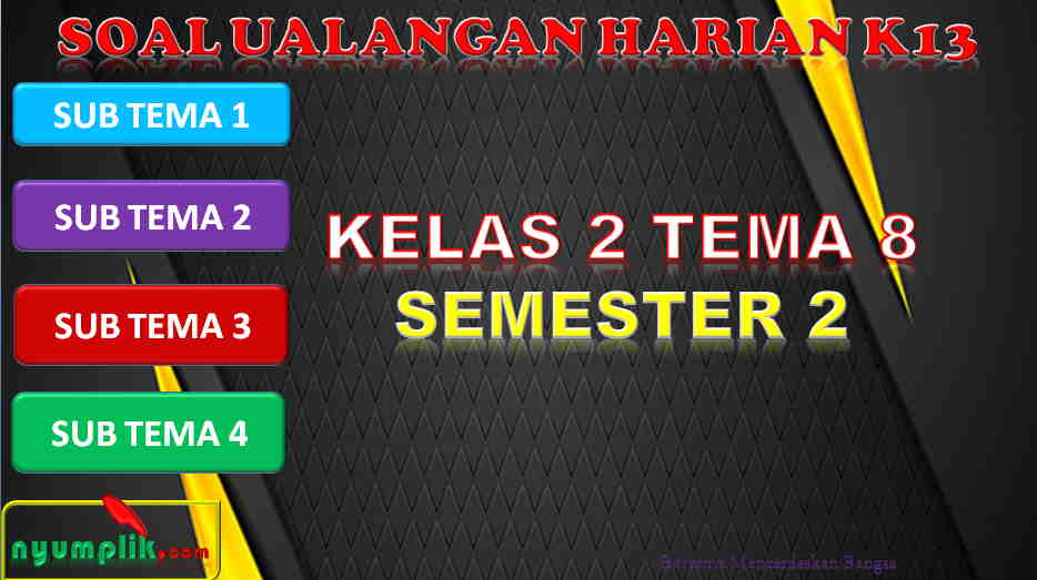 Download Soal Ulangan Harian Kelas 2 Tema 8