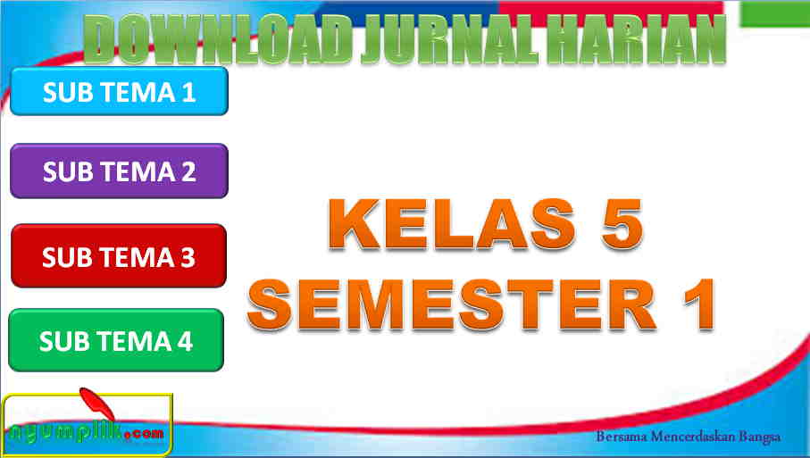 Jurnal Harian Kelas 5 Semester 1