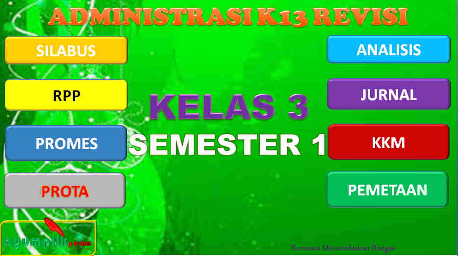 RPP Kelas 3 Semester 1