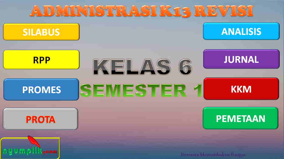 RPP K13 Kelas 6 Semester 1