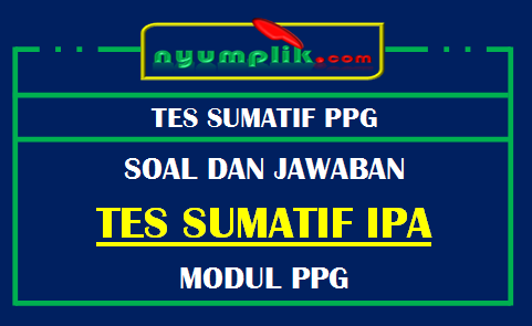 Soal dan Kunci Jawaban Tes Sumatif Modul IPA PPG 2020