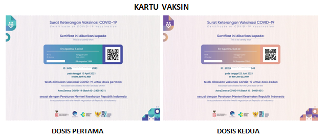 Cetak Sertifikat / Kartu Vaksin Covid-19 Online